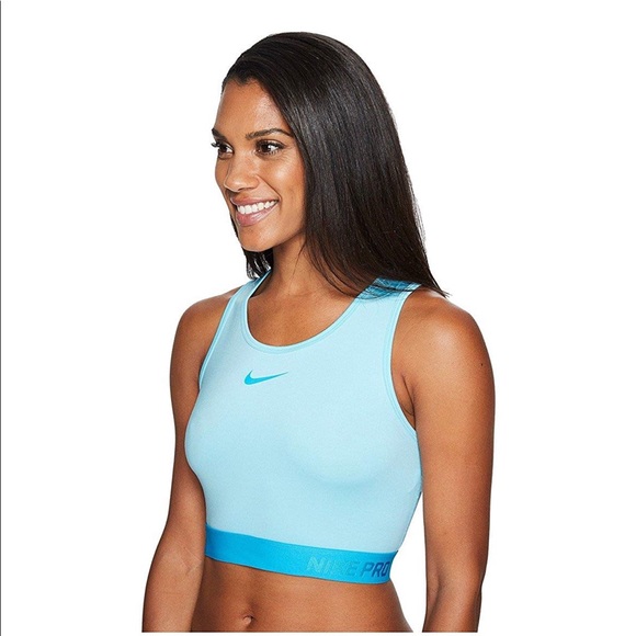 Nike Women's Pro Hypercool Tank Top Still Blue - Picture 9 of 9